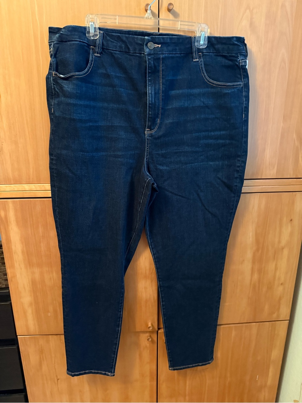 American Eagle Outfitters Women's Slim Straight Jeans - Dark Blue